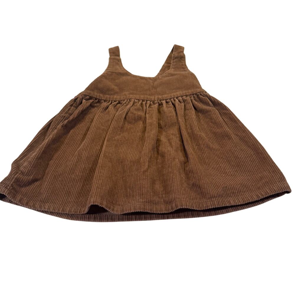 Carter's Toddler Girl 2T Brown Corduroy Dress 100% Cotton